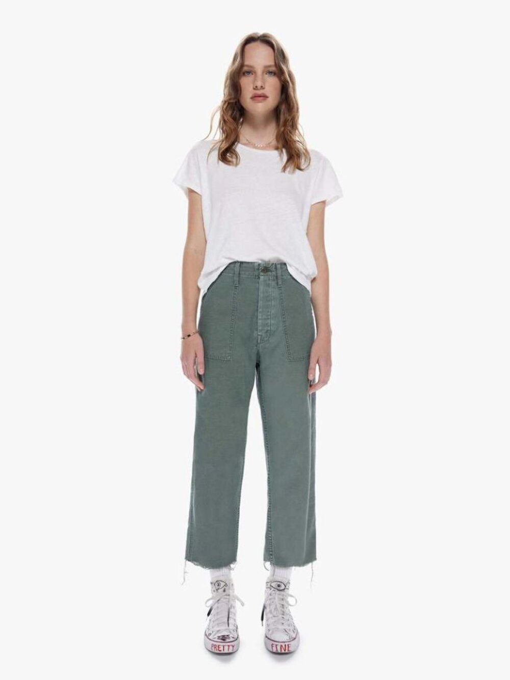 MOTHER The Patch Pocket Private Ankle – Roger That – Size 29